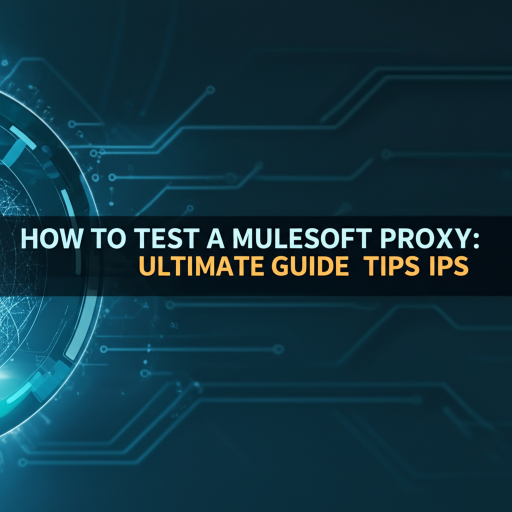 How to Test a Mulesoft Proxy: Ultimate Guide & Tips