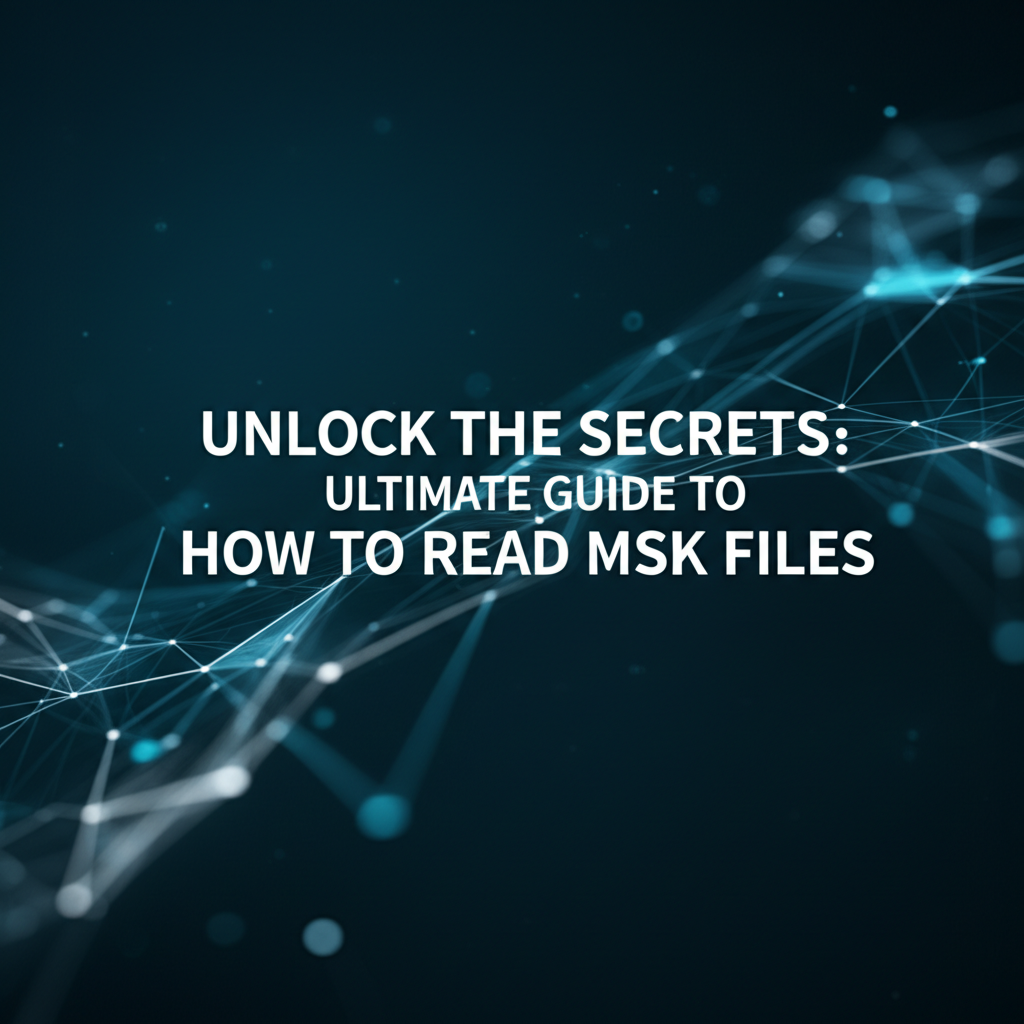 Unlock the Secrets: Ultimate Guide to How to Read MSK Files