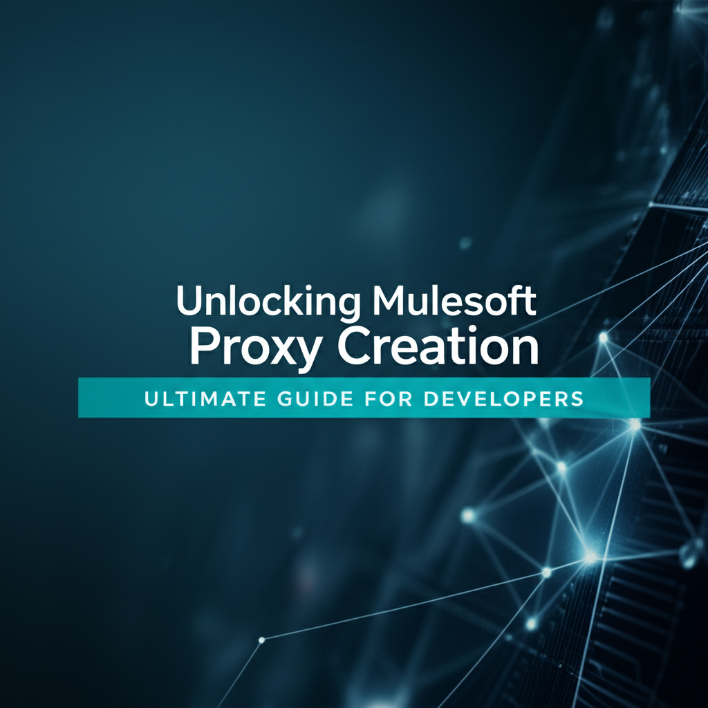 Unlocking Mulesoft Proxy Creation: Ultimate Guide for Developers