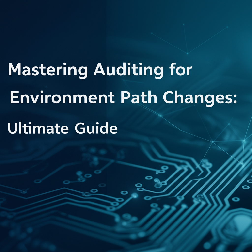 Mastering Auditing for Environment Path Changes: Ultimate Guide