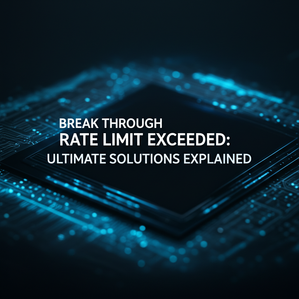 Break Through Rate Limit Exceeded: Ultimate Solutions Explained