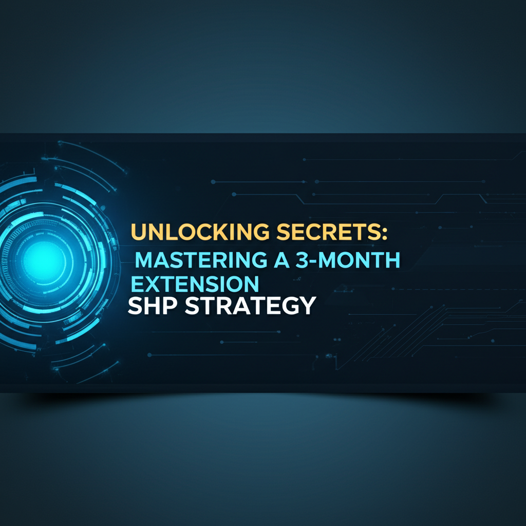Unlocking Secrets: Mastering a 3-Month Extension SHP Strategy