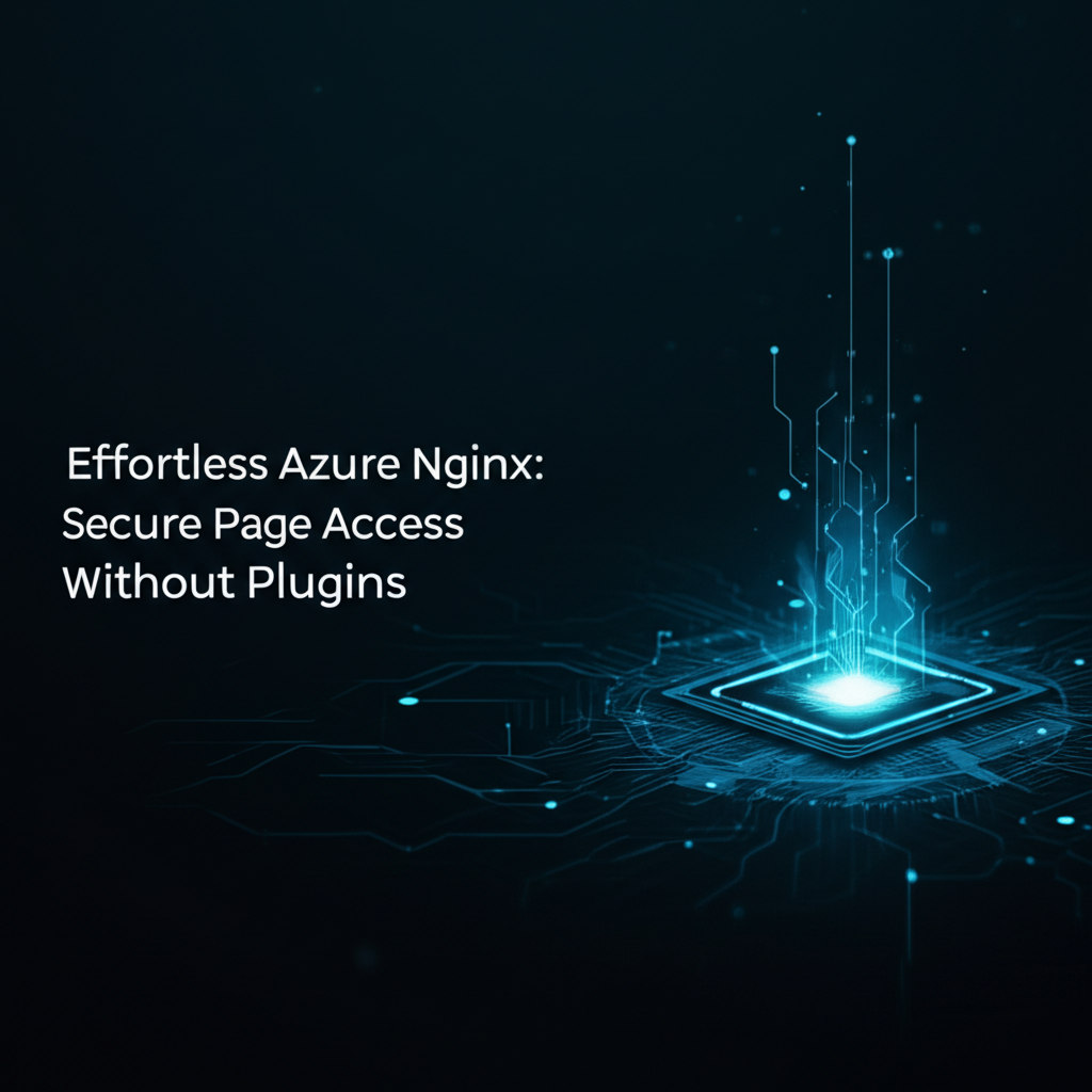 Effortless Azure Nginx: Secure Page Access Without Plugins
