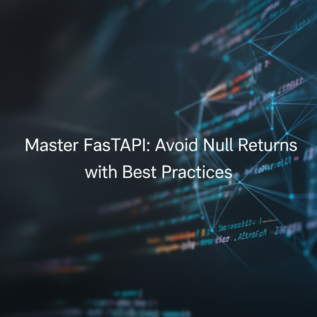 Master FastAPI: Avoid Null Returns with Best Practices