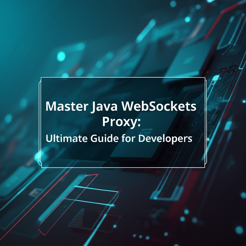 Master Java WebSockets Proxy: Ultimate Guide for Developers