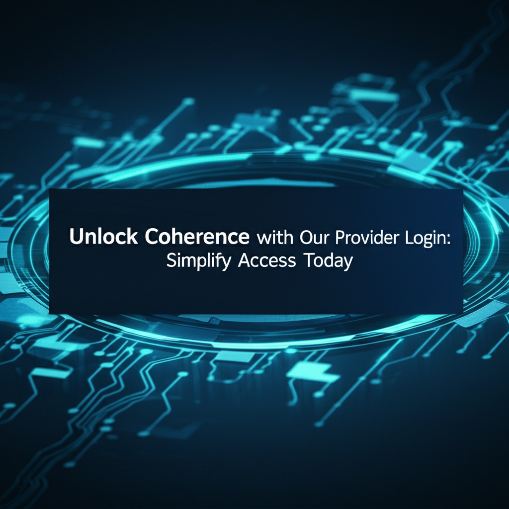 Unlock Coherence with Our Provider Login: Simplify Access Today