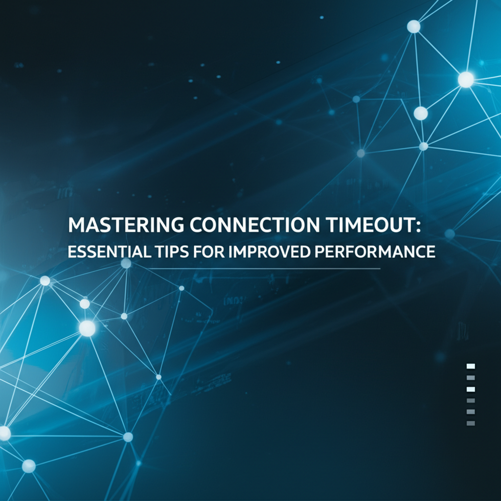 Mastering Connection Timeout: Essential Tips for Improved Performance