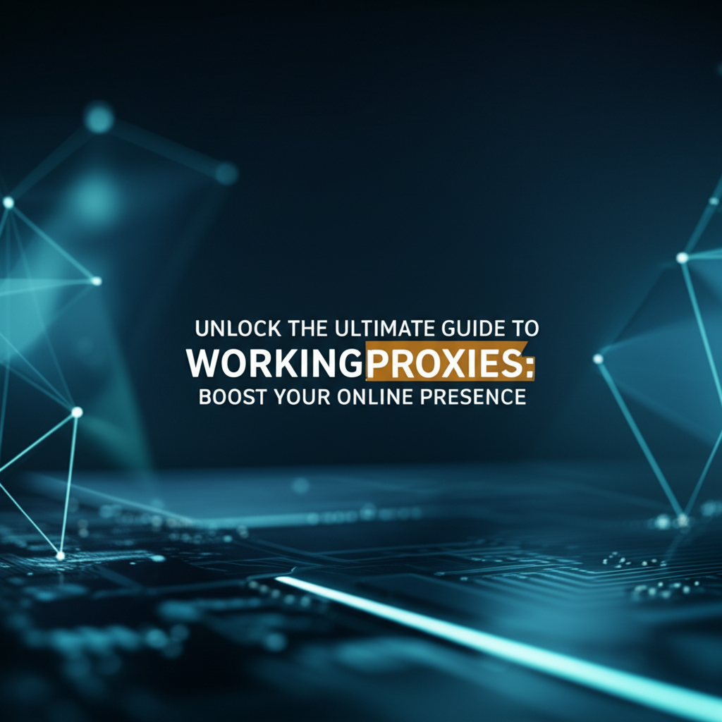 Unlock the Ultimate Guide to Workingproxies: Boost Your Online Presence