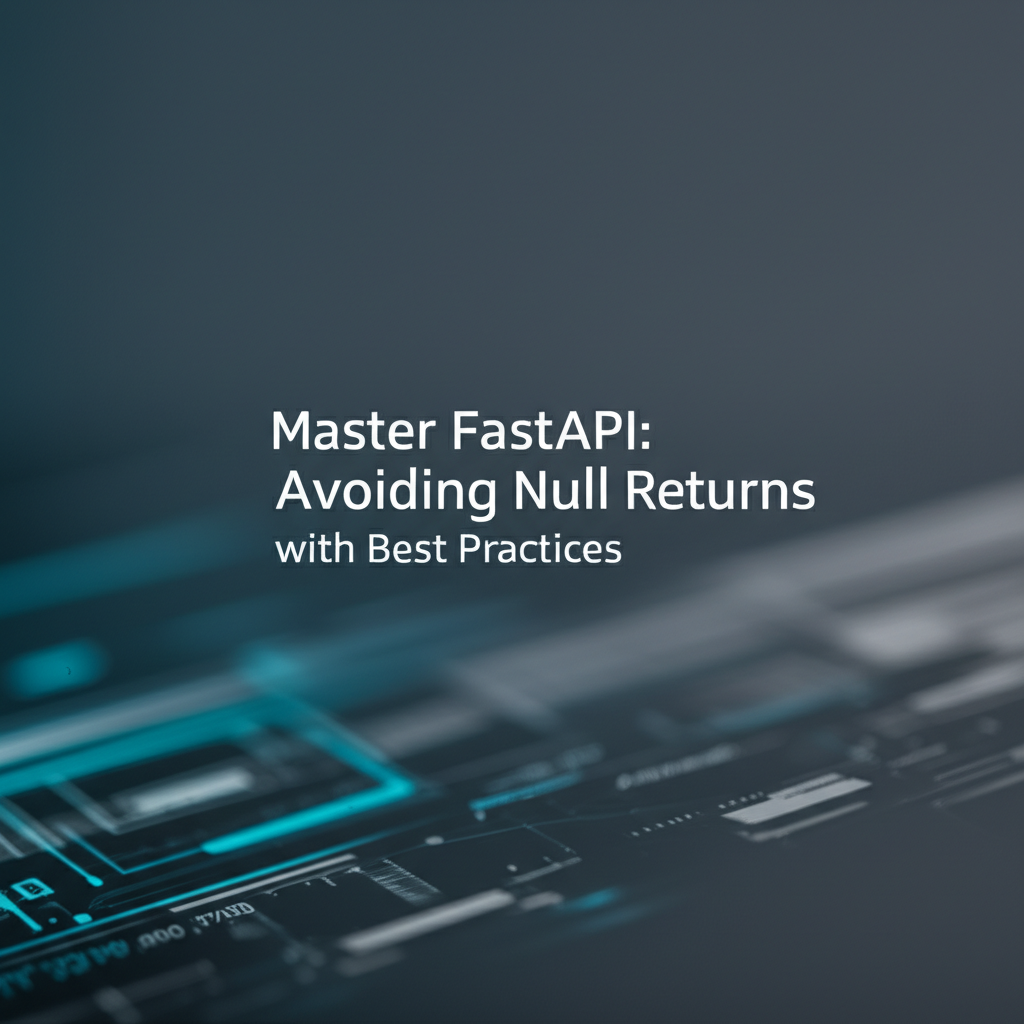 Master FastAPI: Avoiding Null Returns with Best Practices