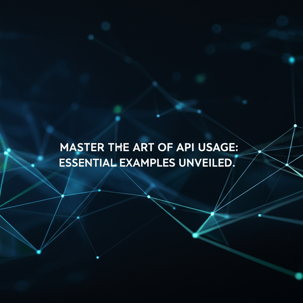 Master the Art of API Usage: Essential Examples Unveiled