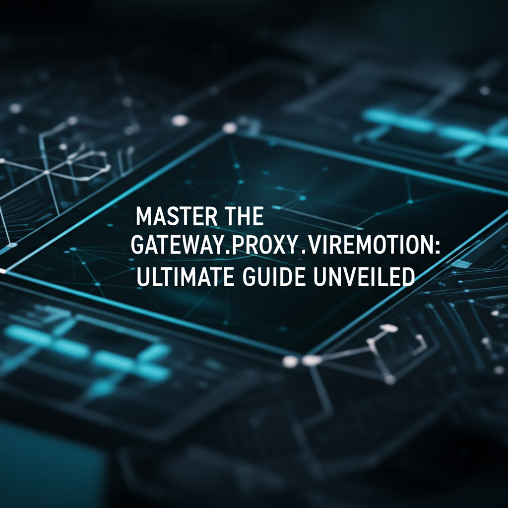 Master the Gateway.Proxy.Vivremotion: Ultimate Guide Unveiled
