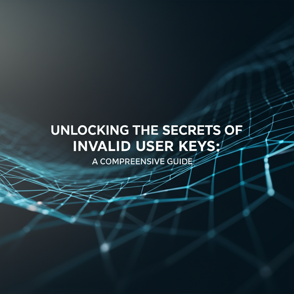 Unlocking the Secrets of Invalid User Keys: A Comprehensive Guide