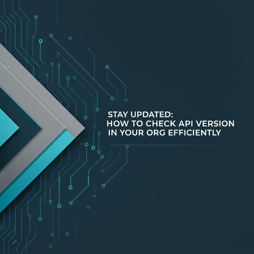 Stay Updated: How to Check API Version in Your Org Efficiently