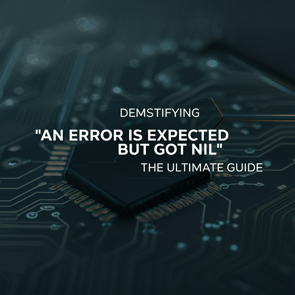 Demystifying 'An Error is Expected but Got Nil': The Ultimate Guide