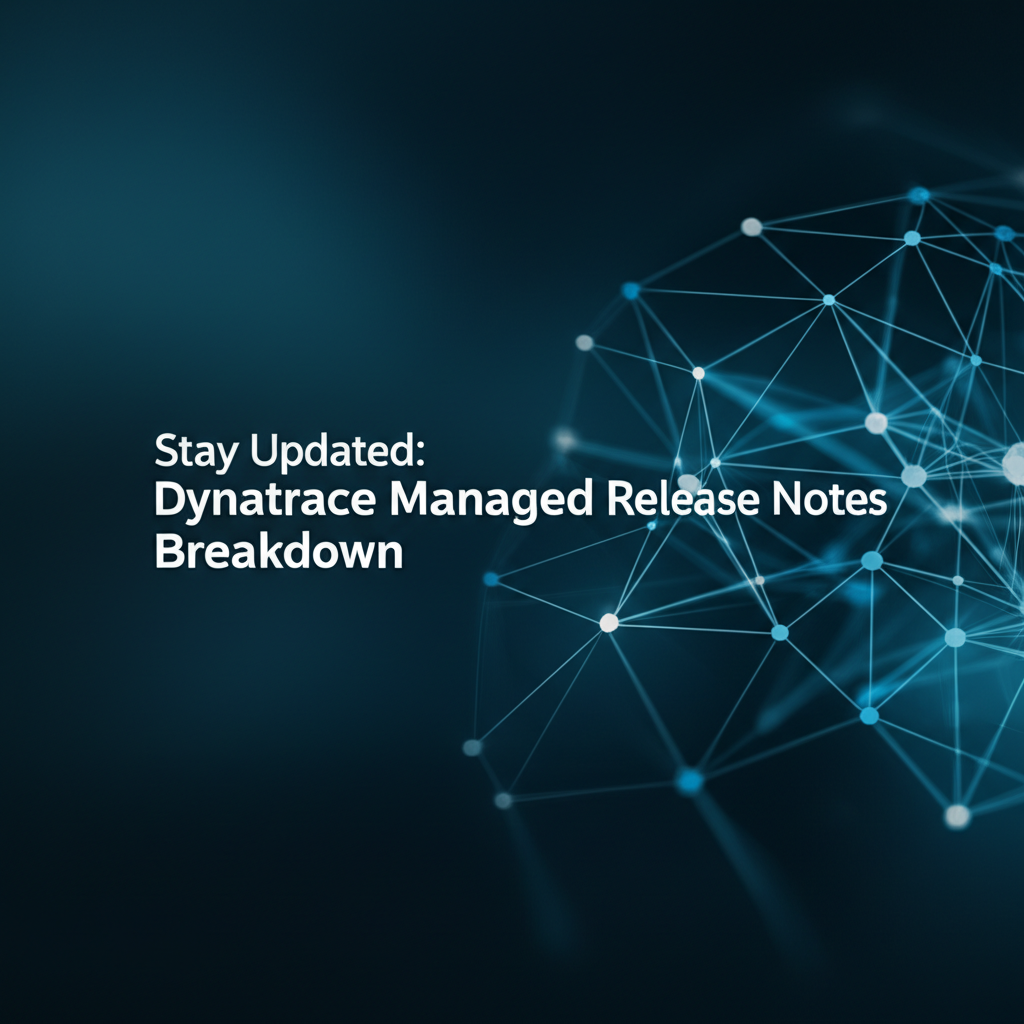 Stay Updated: Essential Dynatrace Managed Release Notes Breakdown