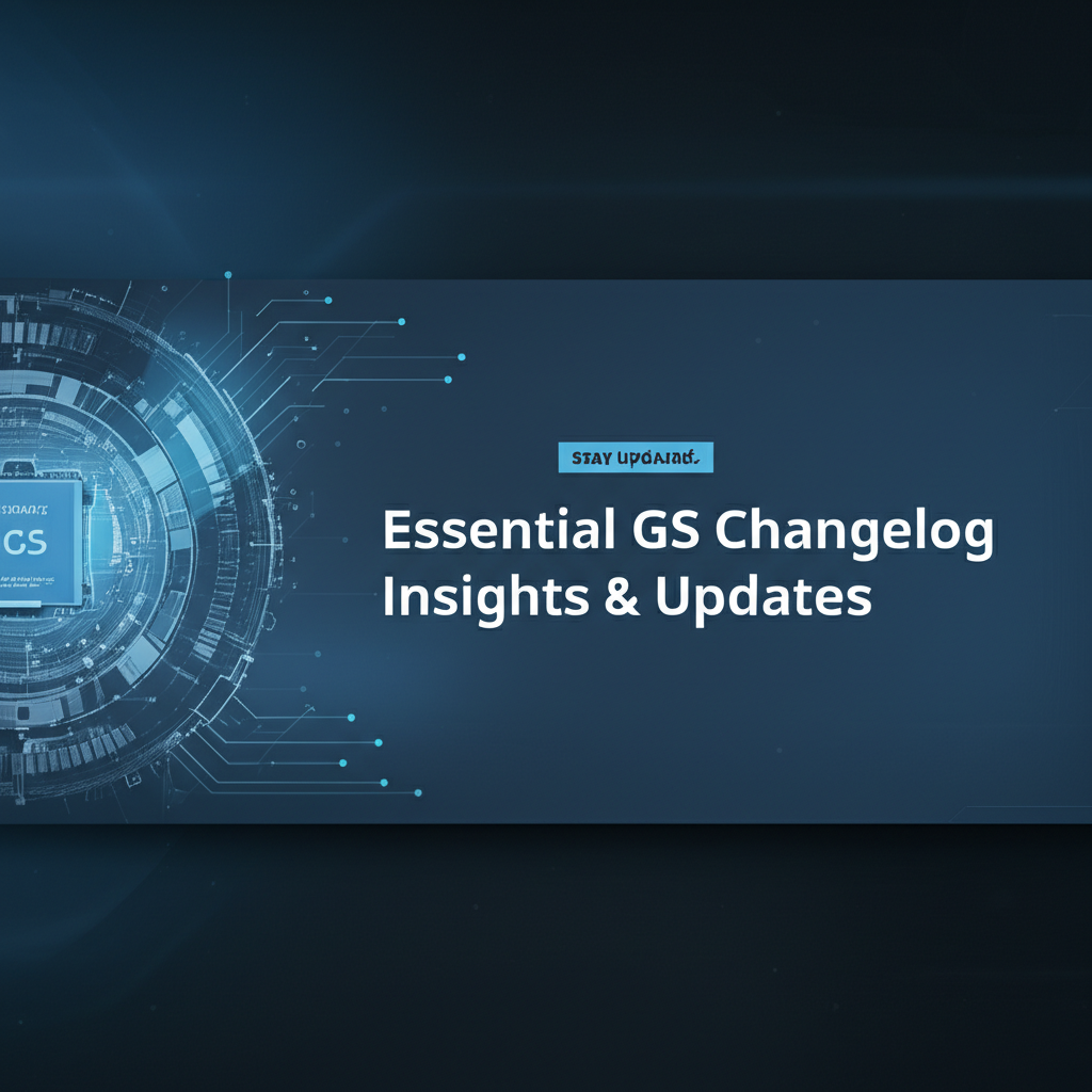 Stay Updated: Essential GS Changelog Insights & Updates