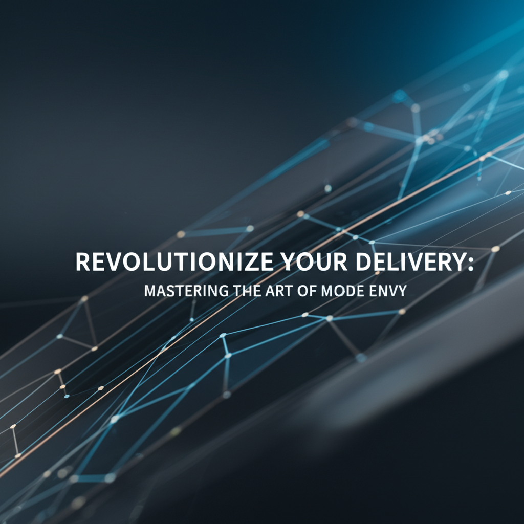 Revolutionize Your Delivery: Mastering the Art of Mode Envy