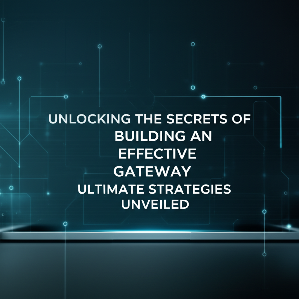 Unlocking the Secrets of Building an Effective Gateway: Ultimate Strategies Unveiled