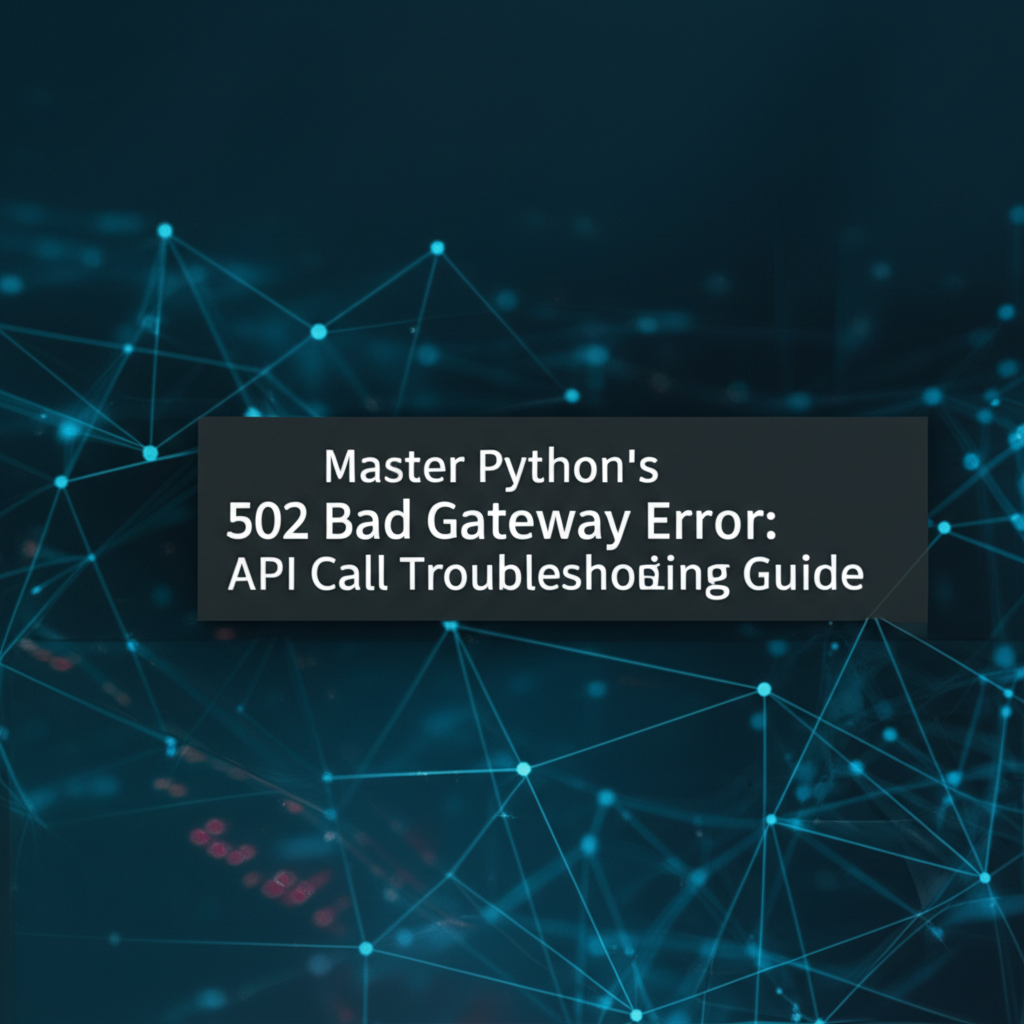 Master Python's 502 Bad Gateway Error: API Call Troubleshooting Guide