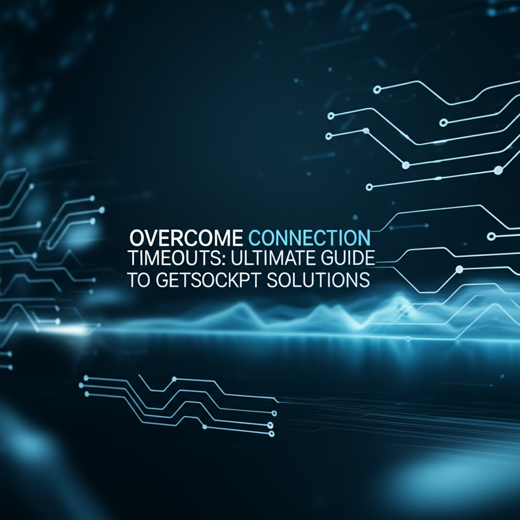 Overcome Connection Timeouts: Ultimate Guide to Getsockopt Solutions