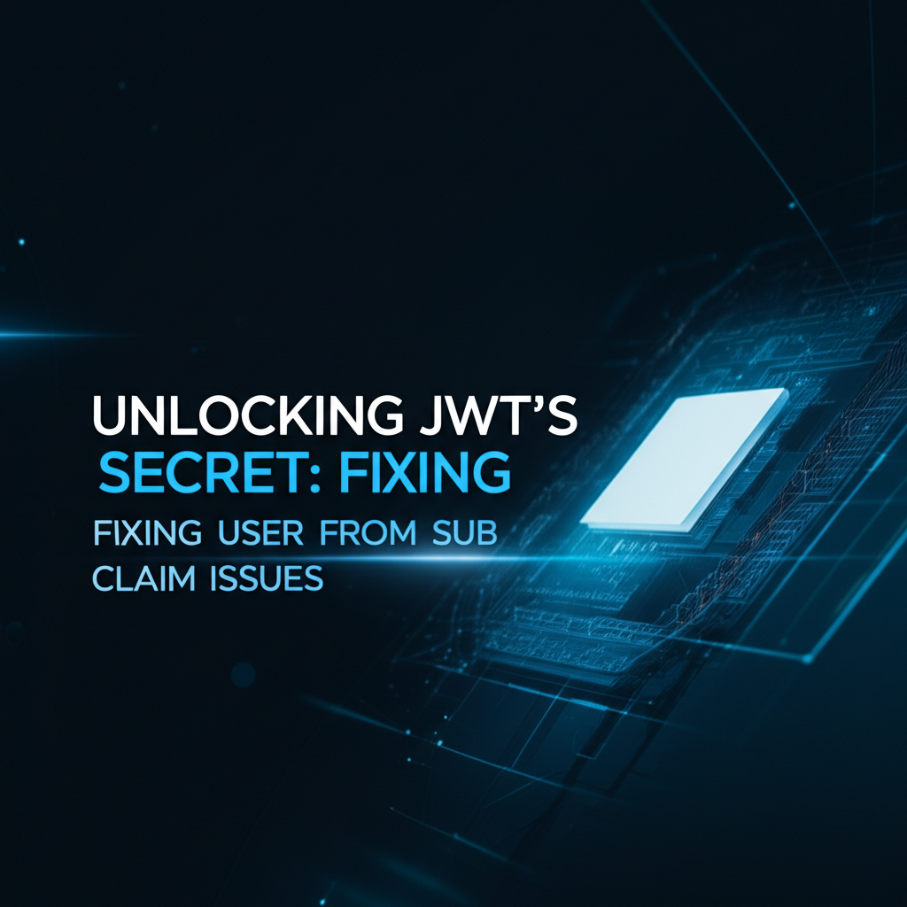 Unlocking JWT's Secret: Fixing User from Sub Claim Issues