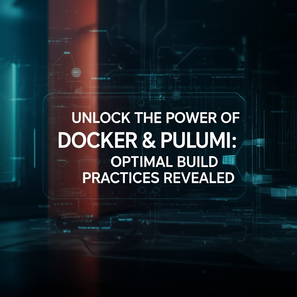 Unlock the Power of Docker & Pulumi: Optimal Build Practices Revealed