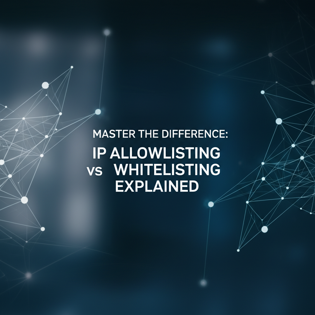 Master the Difference: IP Allowlisting vs Whitelisting Explained