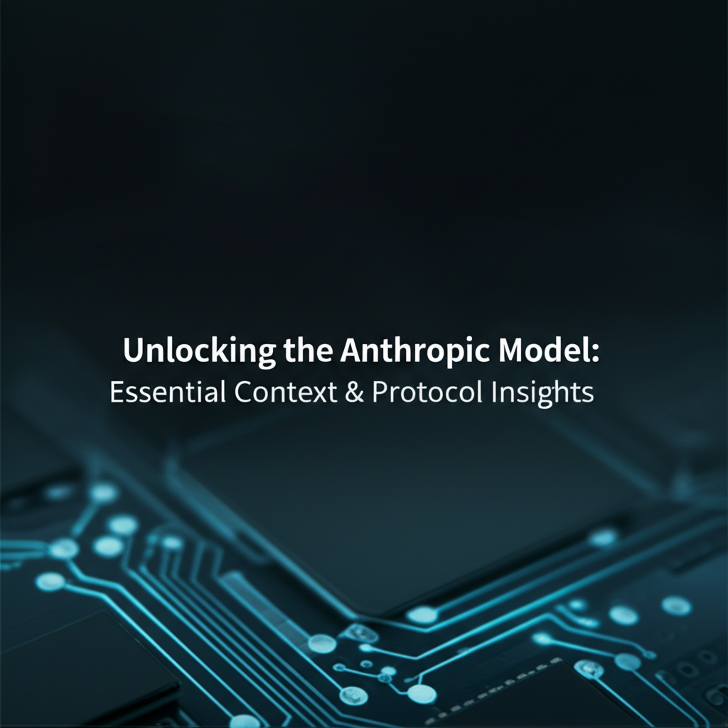 Unlocking the Anthropic Model: Essential Context & Protocol Insights
