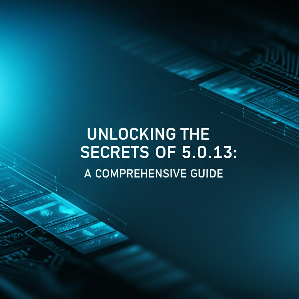 Unlocking the Secrets of 5.0.13: A Comprehensive Guide
