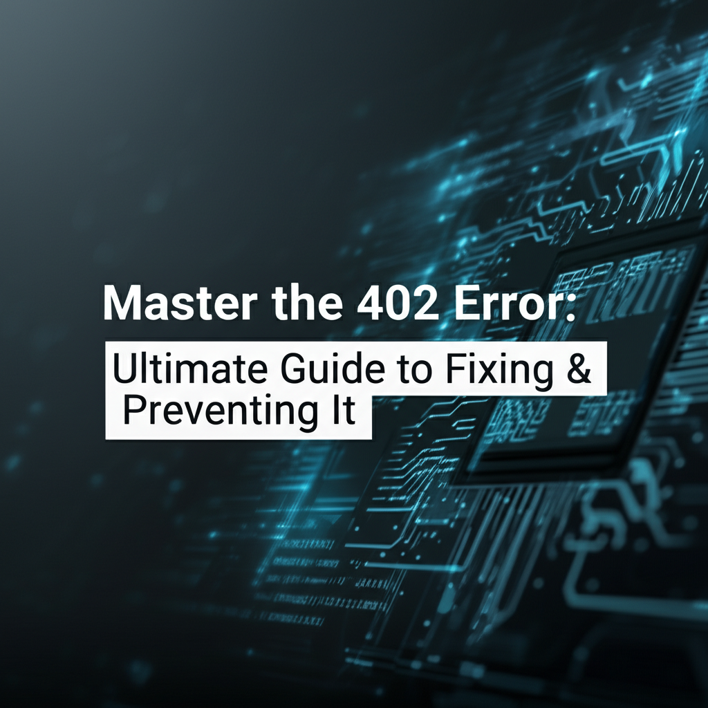 Master the 402 Error: Ultimate Guide to Fixing & Preventing It