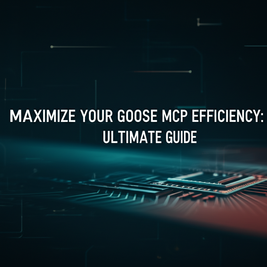 Maximize Your Goose MCP Efficiency: Ultimate Guide