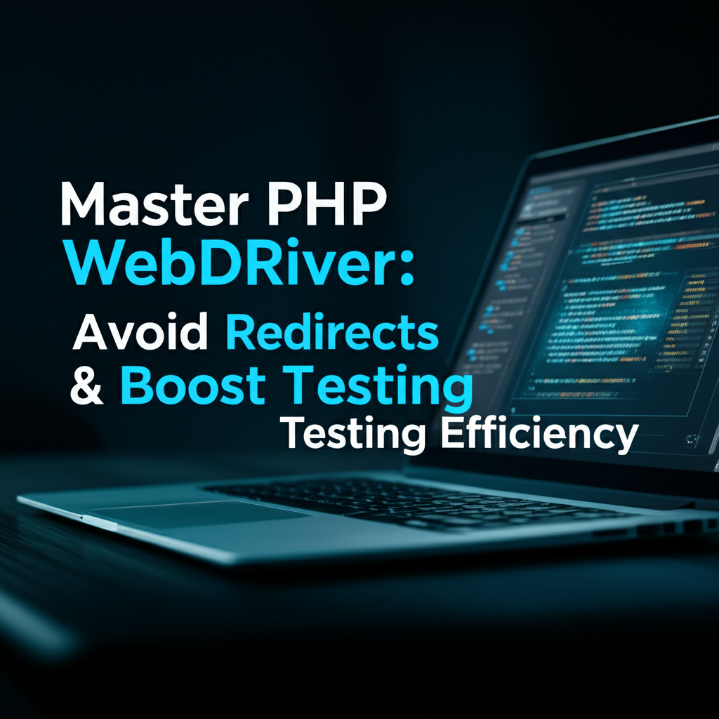 Master PHP WebDriver: Avoid Redirects & Boost Testing Efficiency