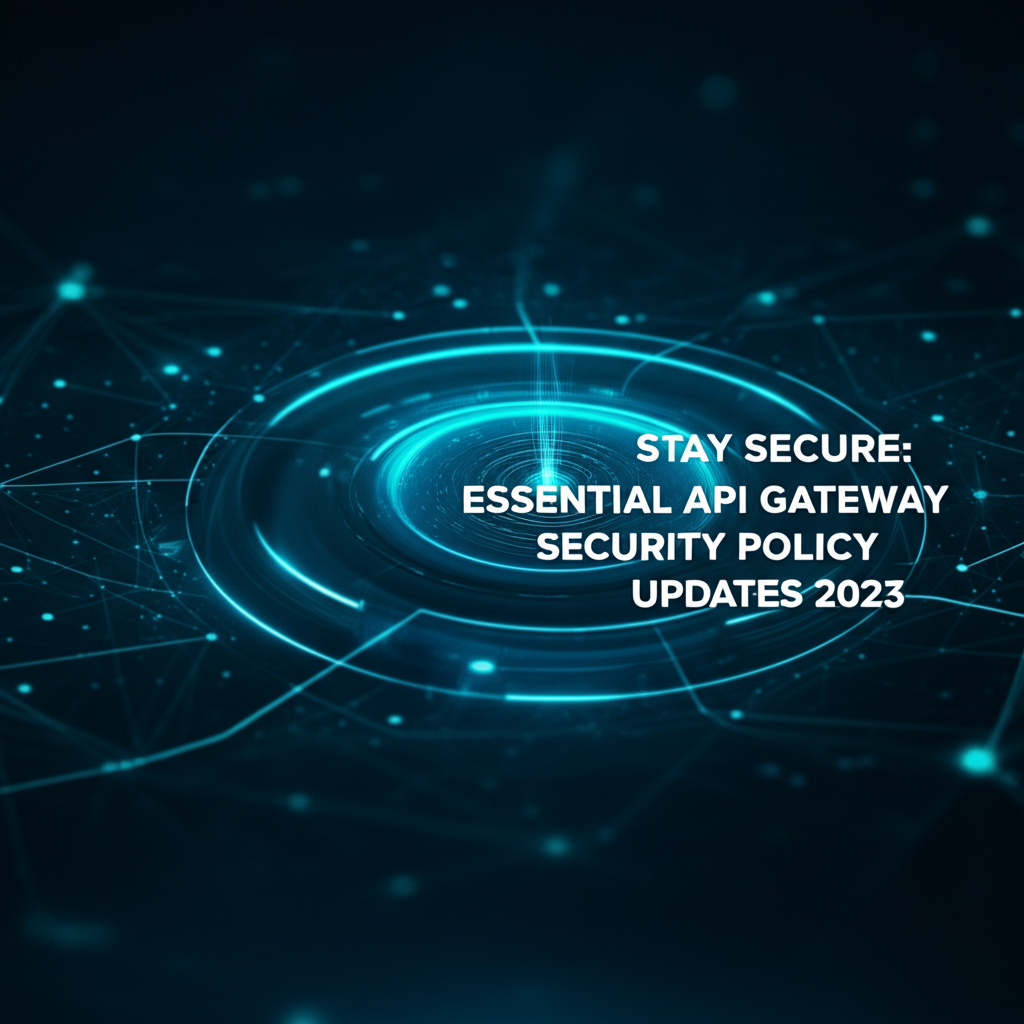Stay Secure: Essential API Gateway Security Policy Updates 2023