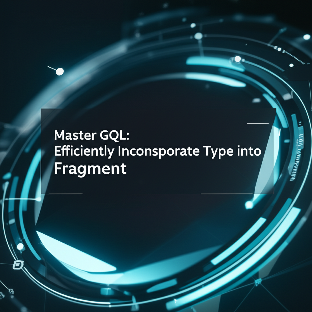 Master GQL: Efficiently Incorporate Type into Fragment