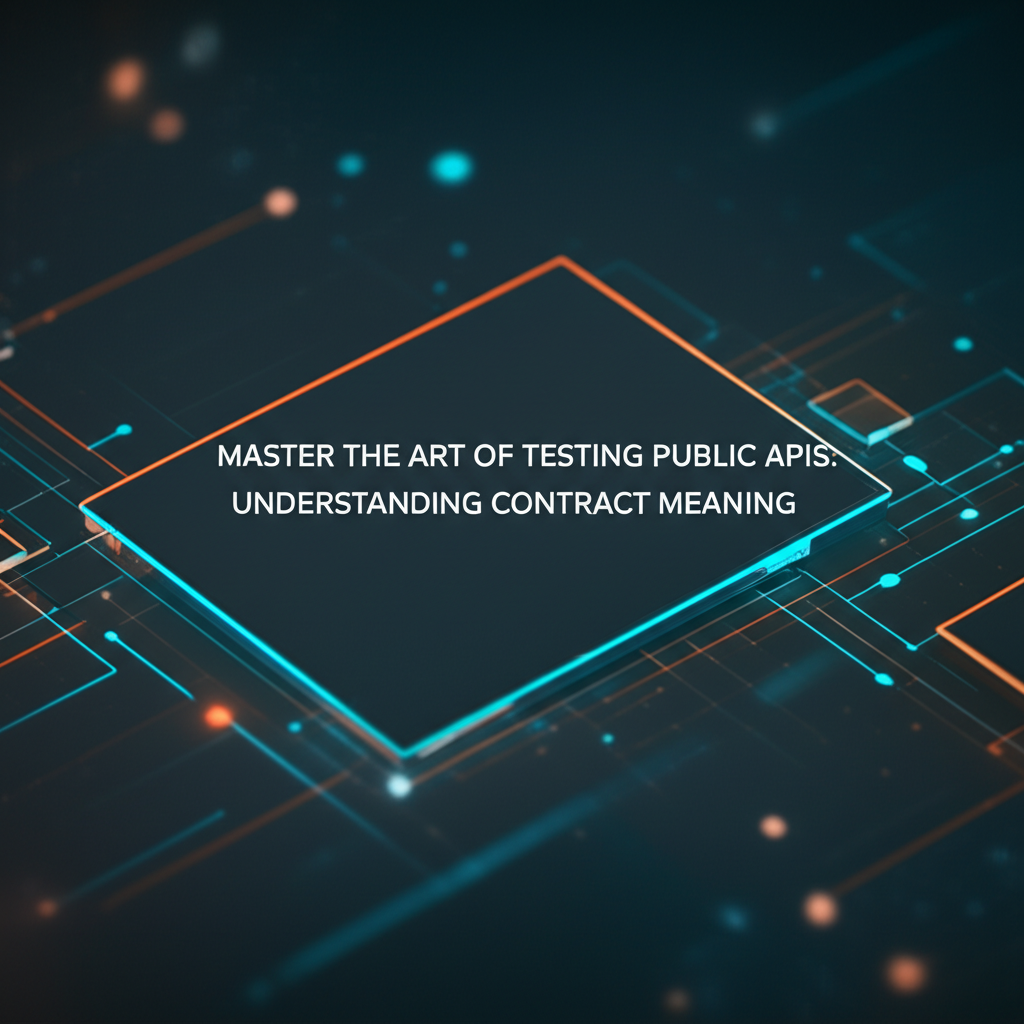 Master the Art of Testing Public APIs: Understanding Contract Meaning