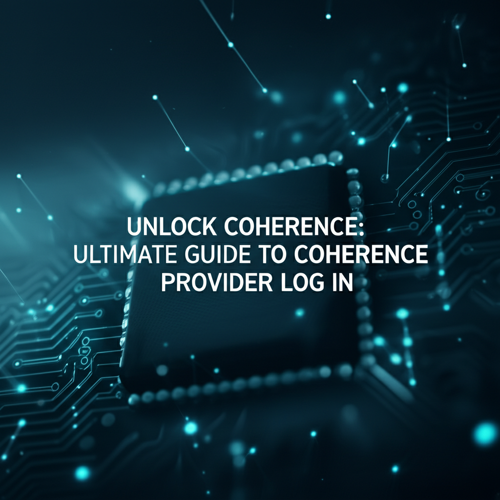 Unlock Coherence: Ultimate Guide to Coherence Provider Log In