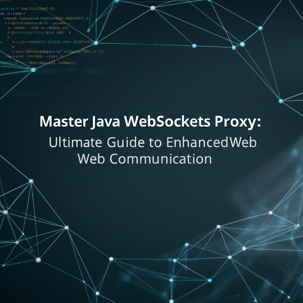 Master Java WebSockets Proxy: Ultimate Guide to Enhanced Web Communication