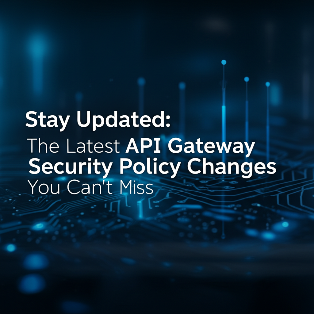 Stay Updated: The Latest API Gateway Security Policy Changes You Can't Miss