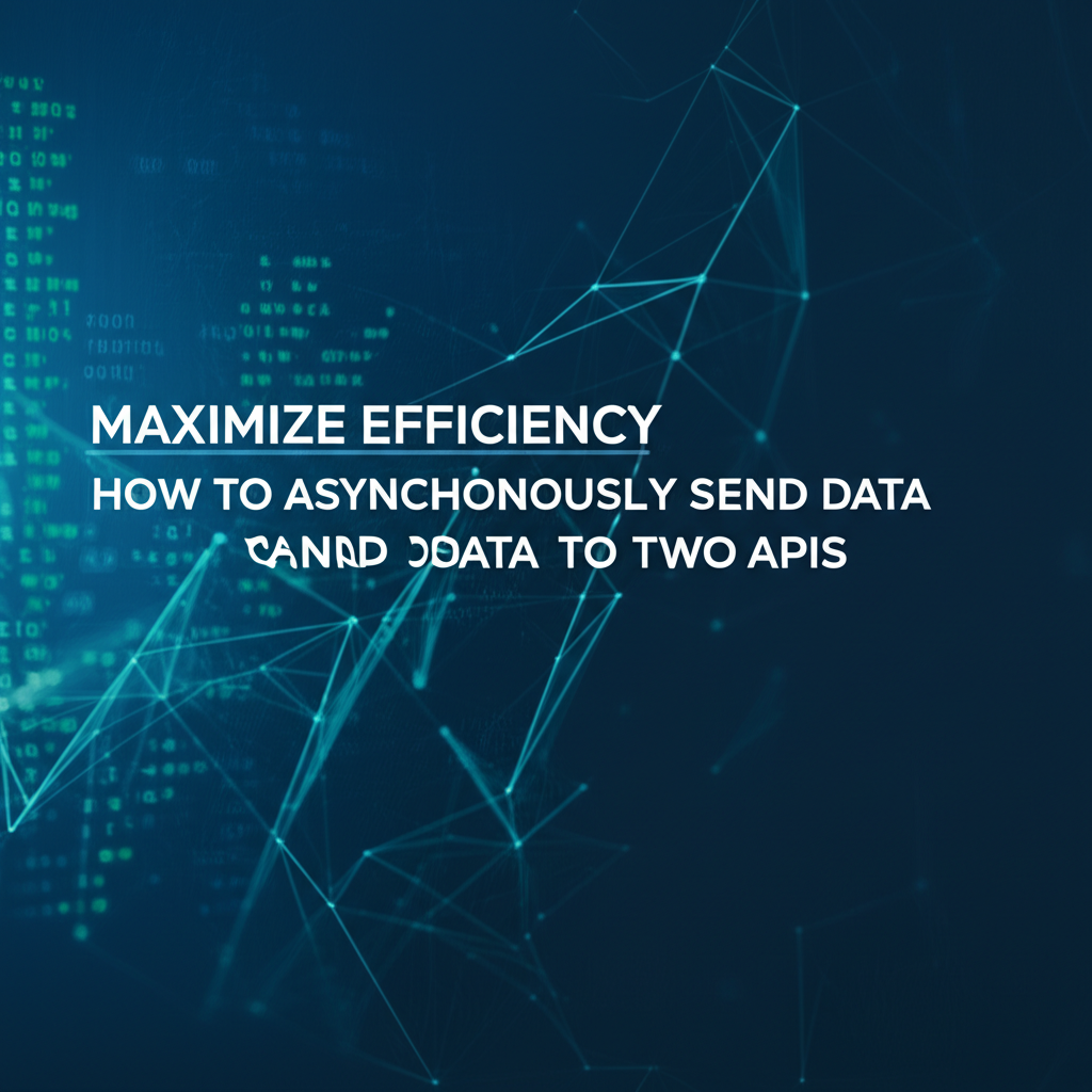 Maximize Efficiency: How to Asynchronously Send Data to Two APIs