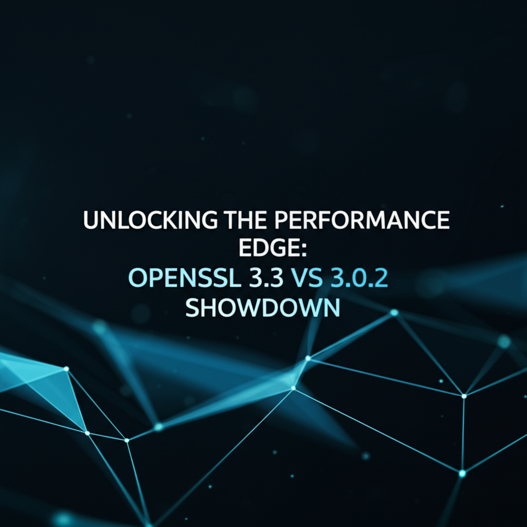 Unlocking the Performance Edge: OpenSSL 3.3 vs 3.0.2 Showdown