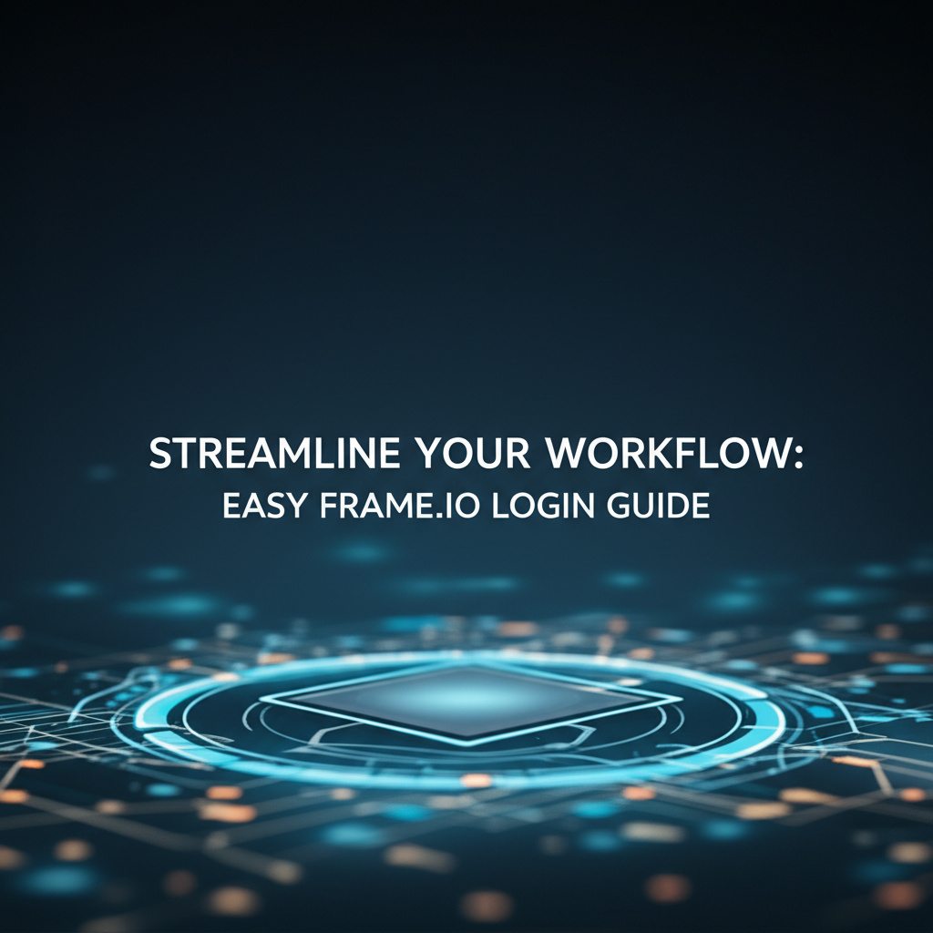 Streamline Your Workflow: Easy Frame.io Login Guide