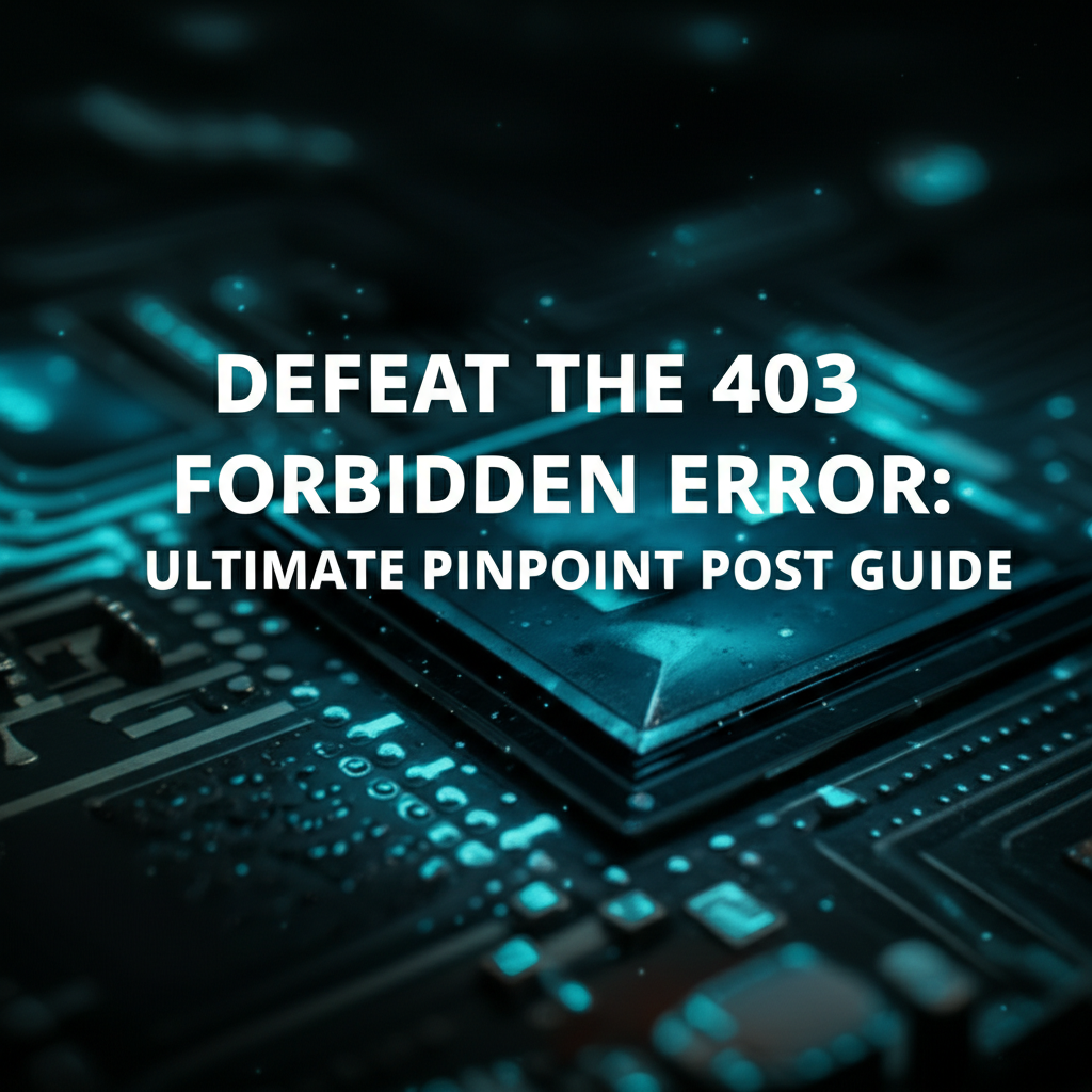 Defeat the 403 Forbidden Error: Ultimate Pinpoint Post Guide