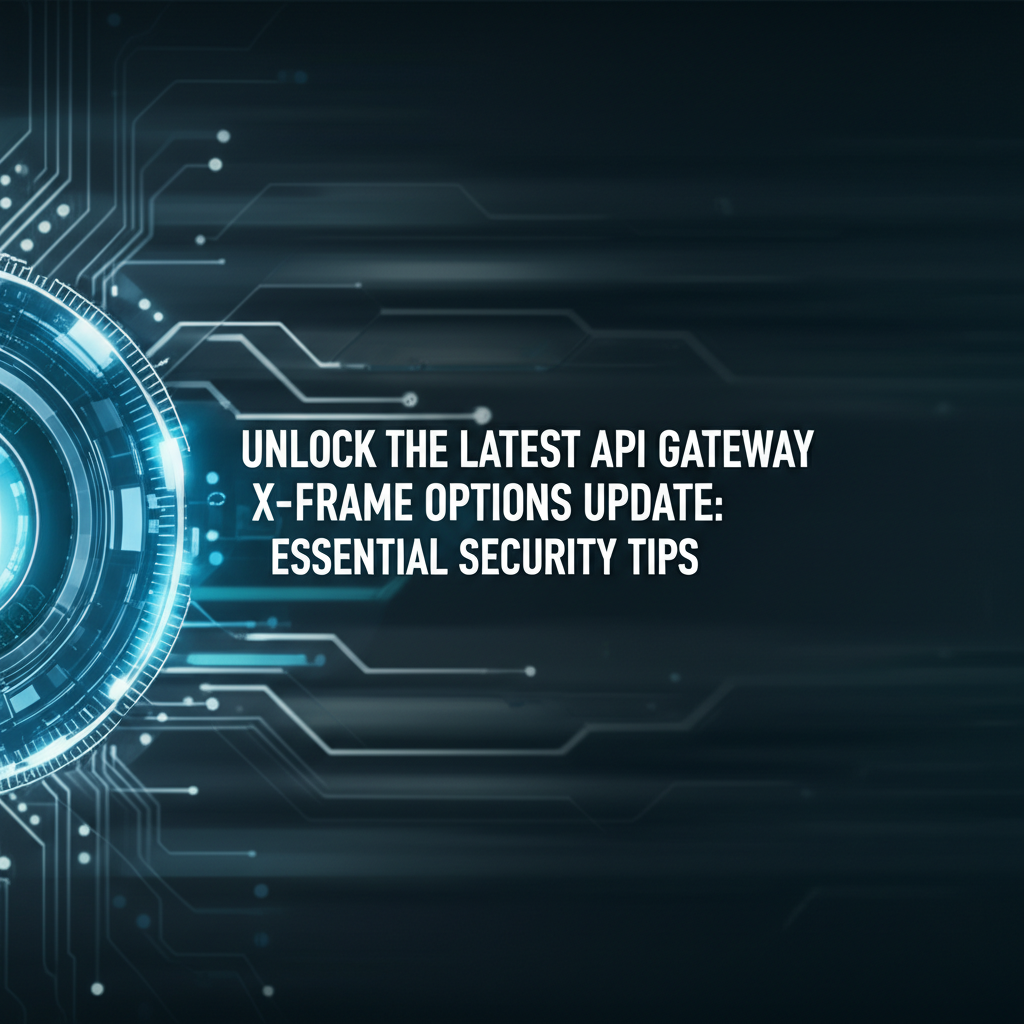 Unlock the Latest API Gateway X-Frame Options Update: Essential Security Tips