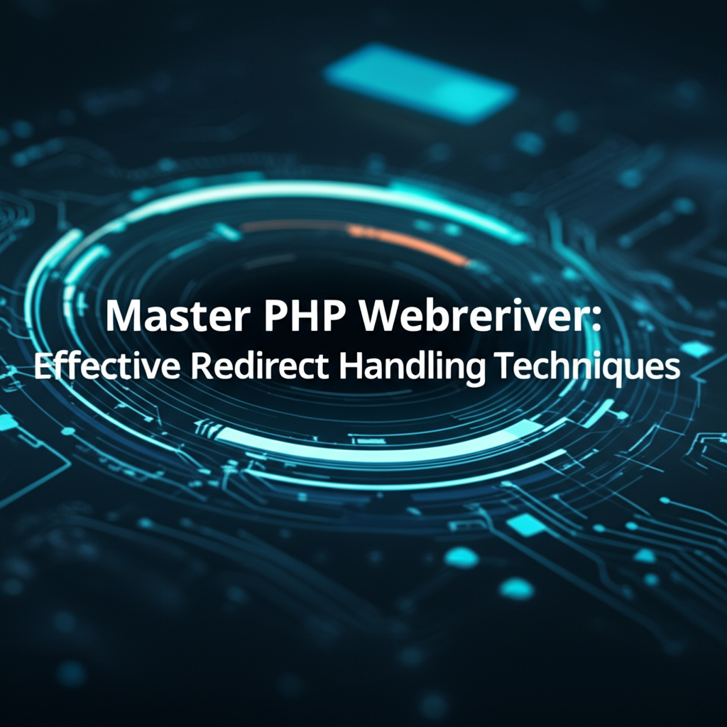 Master PHP WebDriver: Effective Redirect Handling Techniques