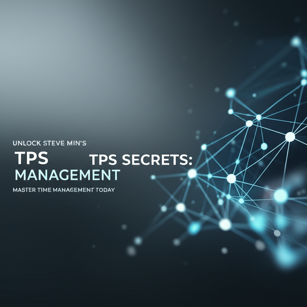 Unlock Steve Min's TPS Secrets: Master Time Management Today