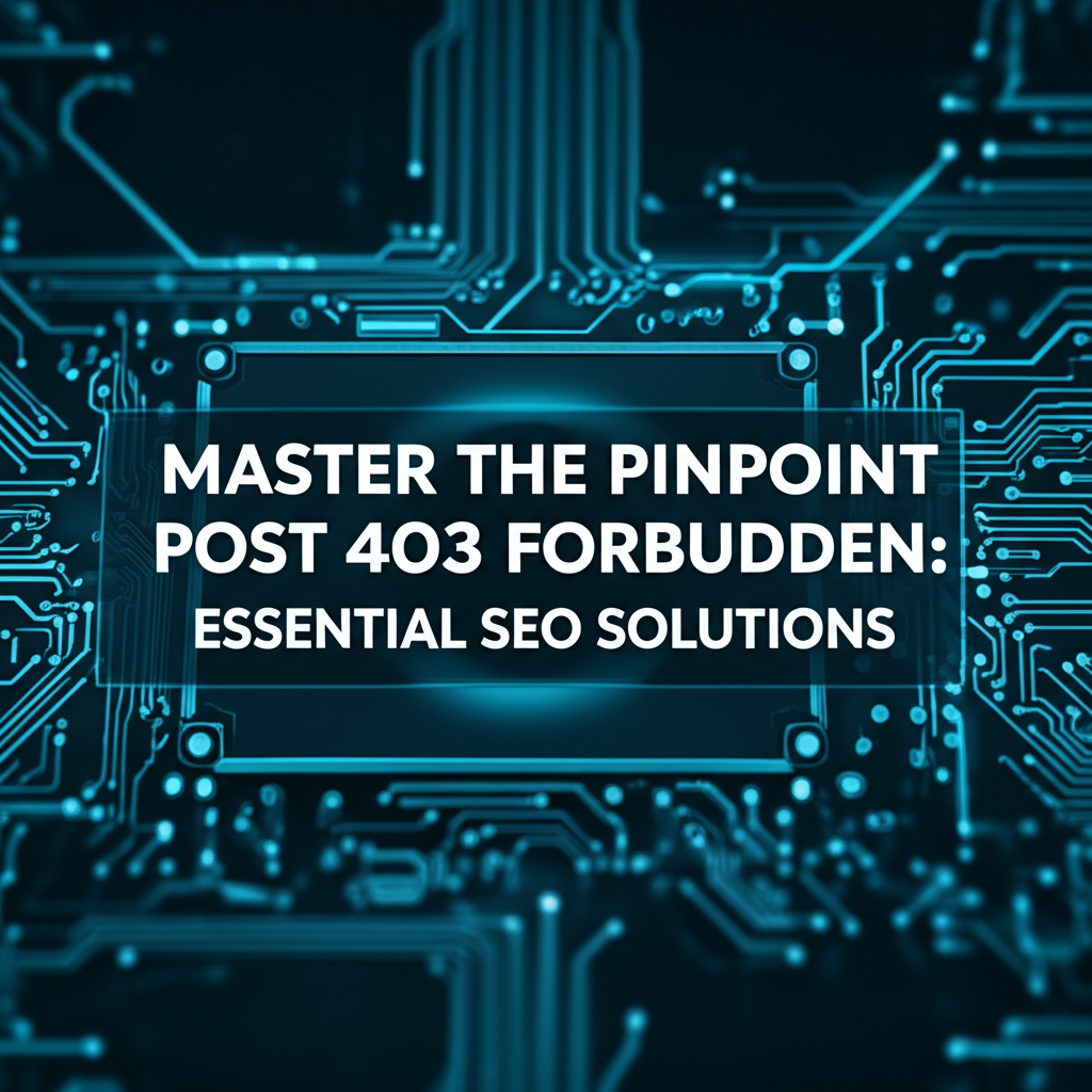 Master the Pinpoint Post 403 Forbidden: Essential SEO Solutions