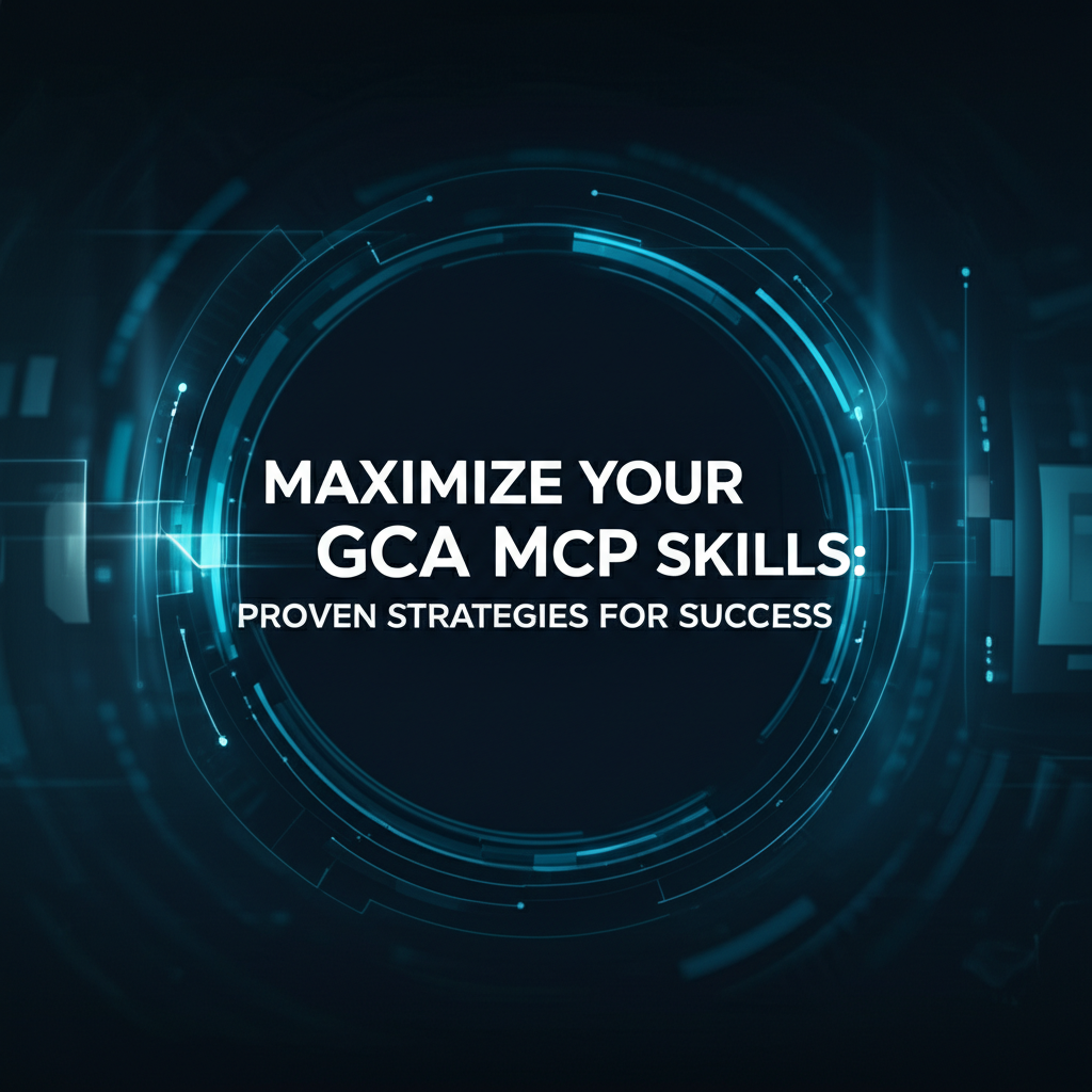 Maximize Your GCA MCP Skills: Proven Strategies for Success