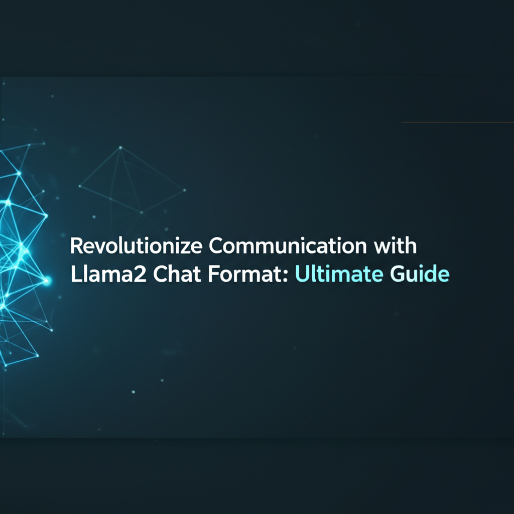 Revolutionize Communication with Llama2 Chat Format: Ultimate Guide
