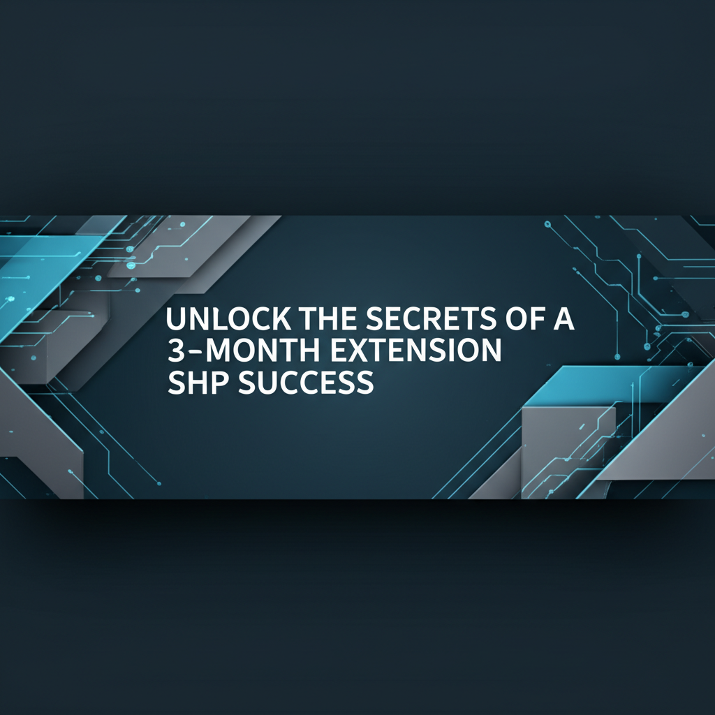 Unlock the Secrets of a 3-Month Extension SHP Success