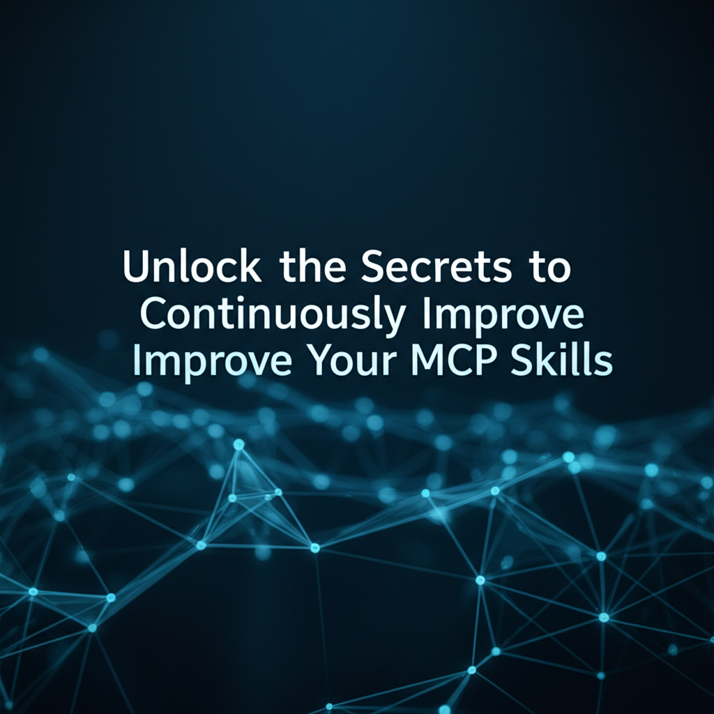 Unlock the Secrets to Continuously Improve Your MCP Skills